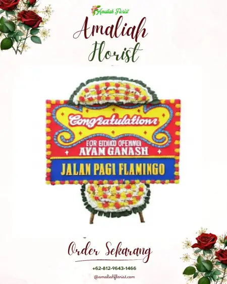 Sewa Papan Bunga Merbau